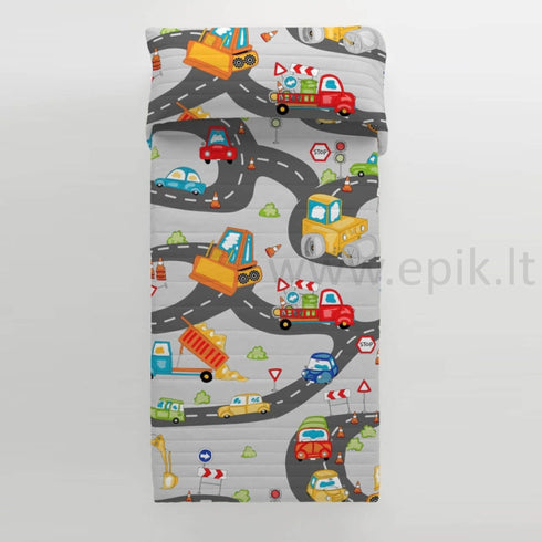 Vaikiška dvipusė lovatiesė "Scalextric"